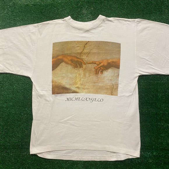 Michelangelo Vintage 90s Painting Art T-Shirt